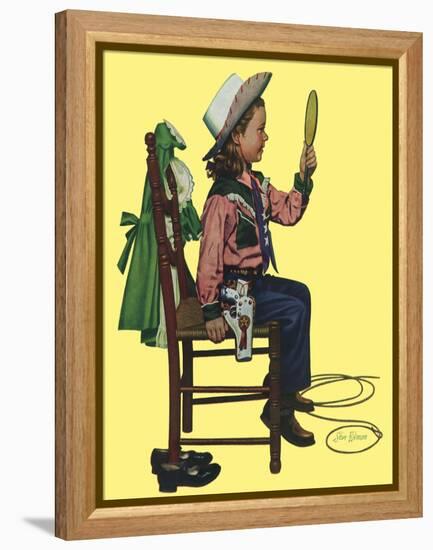 Cowgirl, 1951-Stan Ekman-Framed Premier Image Canvas