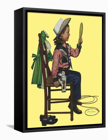 Cowgirl, 1951-Stan Ekman-Framed Premier Image Canvas