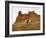 Cowgirl at Full Gallop with Red Rock Hills-Terry Eggers-Framed Photographic Print