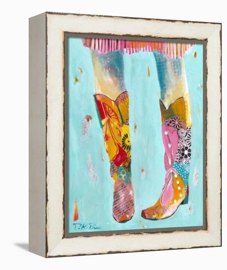Cowgirl Boots-Pamela K. Beer-Framed Stretched Canvas