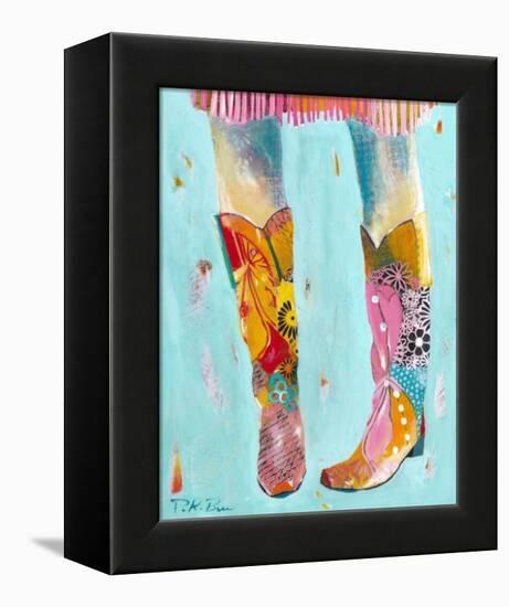 Cowgirl Boots-Pamela K. Beer-Framed Stretched Canvas