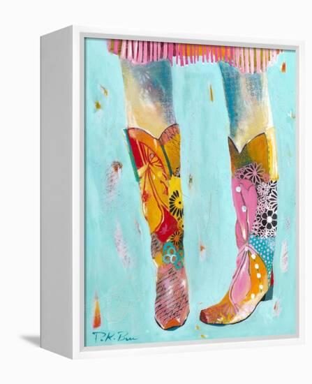 Cowgirl Boots-Pamela K. Beer-Framed Stretched Canvas