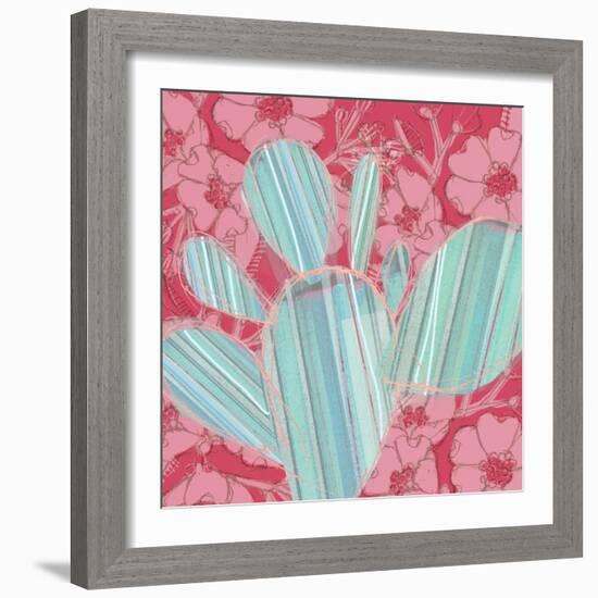 Cowgirl Cactus-Robbin Rawlings-Framed Art Print