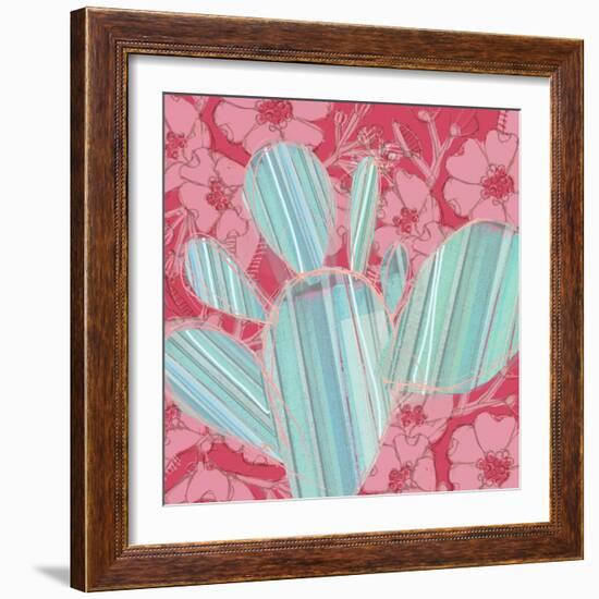 Cowgirl Cactus-Robbin Rawlings-Framed Art Print