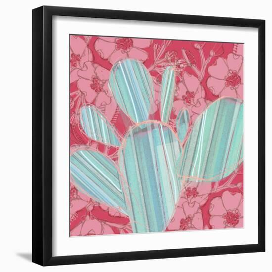 Cowgirl Cactus-Robbin Rawlings-Framed Art Print