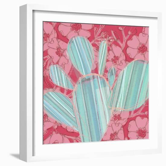 Cowgirl Cactus-Robbin Rawlings-Framed Art Print