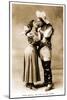 Cowgirl Dancing with Cowboy-null-Mounted Art Print