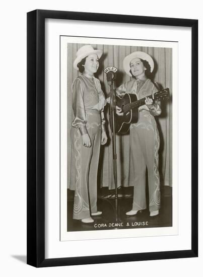 Cowgirl Duet-null-Framed Art Print