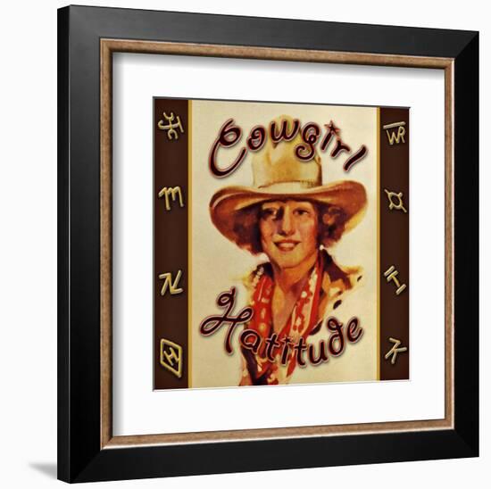 Cowgirl Hattitude-null-Framed Giclee Print