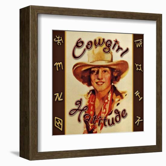 Cowgirl Hattitude-null-Framed Giclee Print