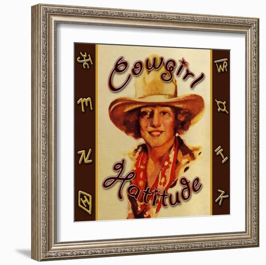 Cowgirl Hattitude-null-Framed Giclee Print