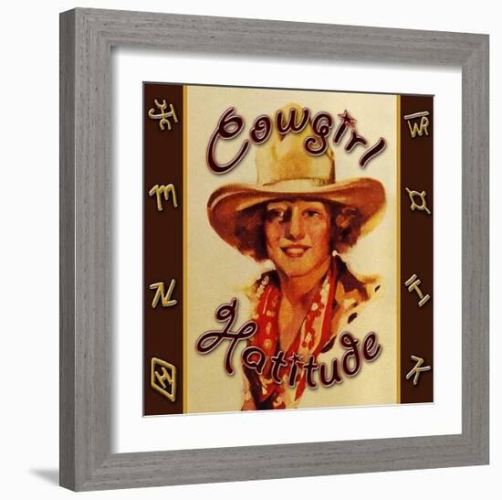 Cowgirl Hattitude-null-Framed Giclee Print