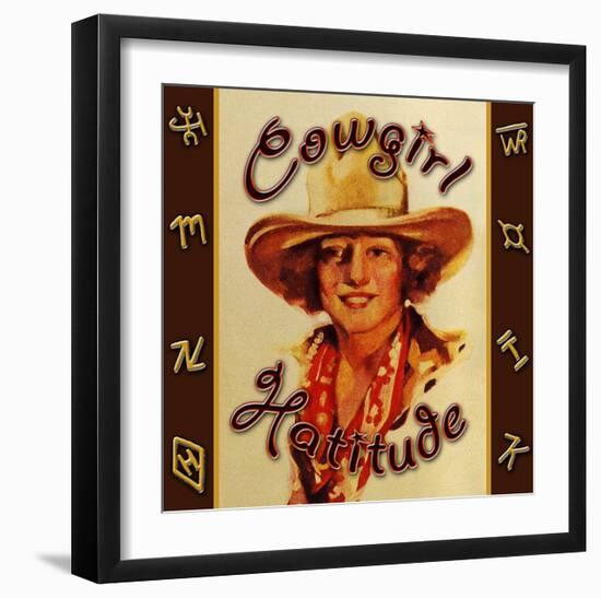 Cowgirl Hattitude-null-Framed Giclee Print