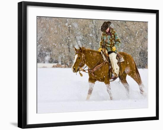 Cowgirl, Shell, Wyoming, USA-Terry Eggers-Framed Photographic Print
