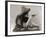 Cowgirl with Deck of Cards and Chips, Pointing a Pistol, 1912-null-Framed Photo