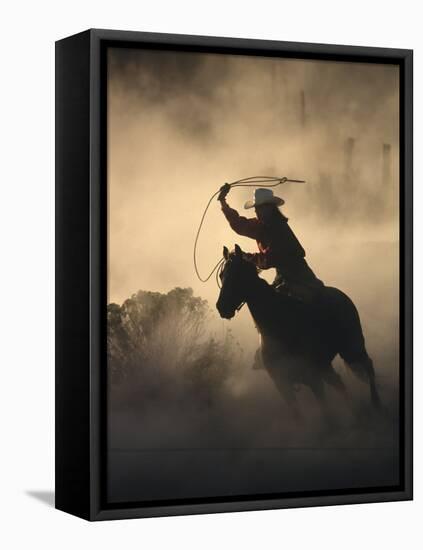 Cowgirl-DLILLC-Framed Premier Image Canvas