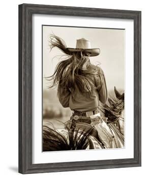 Cowgirl-Lisa Dearing-Framed Photographic Print