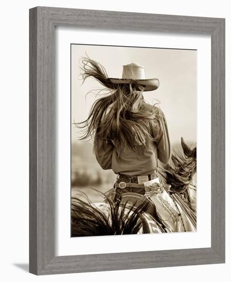 Cowgirl-Lisa Dearing-Framed Photographic Print