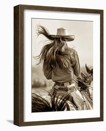 Cowgirl-Lisa Dearing-Framed Photographic Print