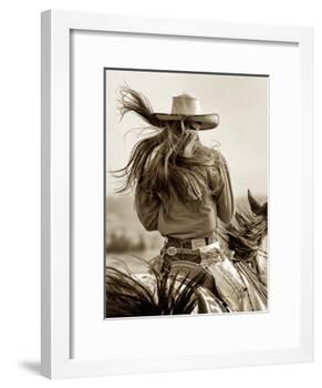 Cowgirl-Lisa Dearing-Framed Photographic Print
