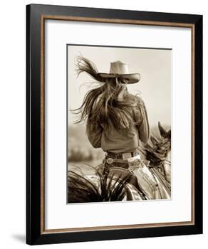 Cowgirl-Lisa Dearing-Framed Photographic Print