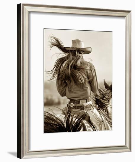 Cowgirl-Lisa Dearing-Framed Photographic Print