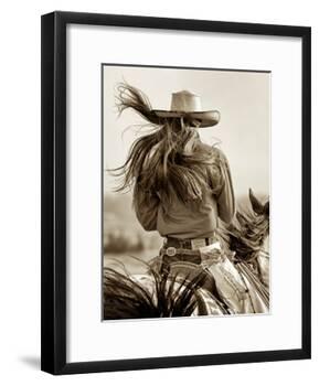 Cowgirl-Lisa Dearing-Framed Photographic Print