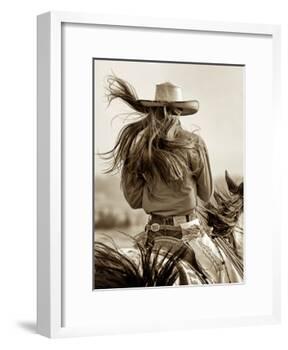 Cowgirl-Lisa Dearing-Framed Photographic Print