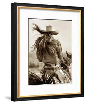 Cowgirl-Lisa Dearing-Framed Photographic Print