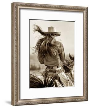 Cowgirl-Lisa Dearing-Framed Photographic Print
