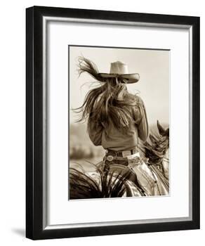 Cowgirl-Lisa Dearing-Framed Photographic Print