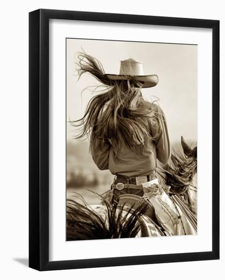 Cowgirl-Lisa Dearing-Framed Photographic Print