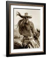 Cowgirl-Lisa Dearing-Framed Photographic Print