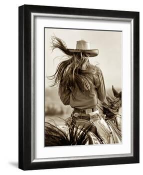 Cowgirl-Lisa Dearing-Framed Photographic Print