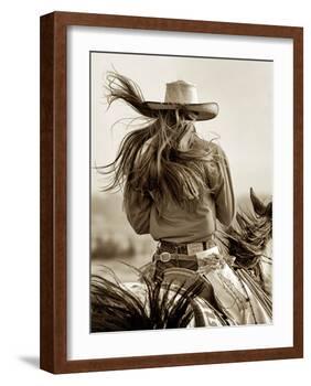 Cowgirl-Lisa Dearing-Framed Photographic Print