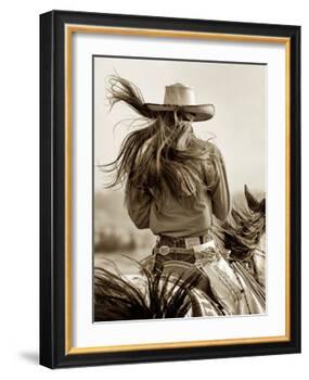 Cowgirl-Lisa Dearing-Framed Photographic Print