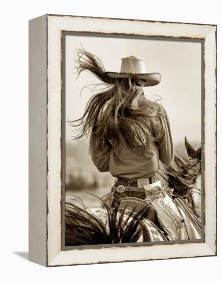 Cowgirl-Lisa Dearing-Framed Premier Image Canvas