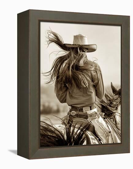 Cowgirl-Lisa Dearing-Framed Premier Image Canvas