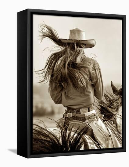 Cowgirl-Lisa Dearing-Framed Premier Image Canvas