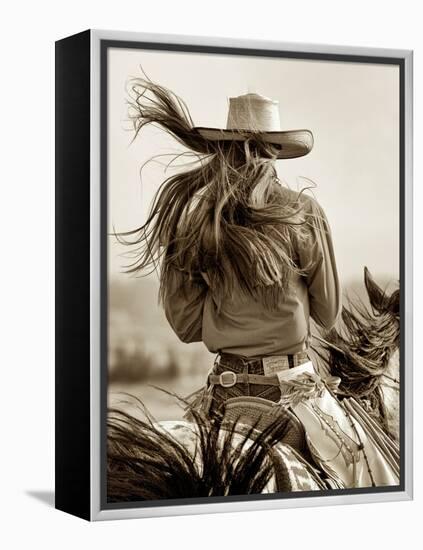 Cowgirl-Lisa Dearing-Framed Premier Image Canvas