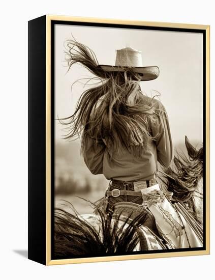 Cowgirl-Lisa Dearing-Framed Premier Image Canvas