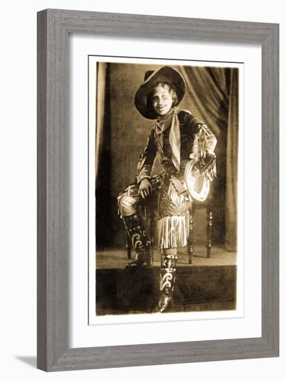 Cowgirl-null-Framed Art Print