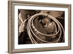 Cowgirls Lasso-Lisa Dearing-Framed Photographic Print