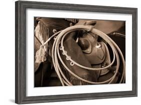 Cowgirls Lasso-Lisa Dearing-Framed Photographic Print