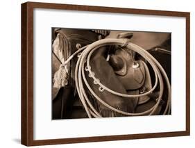 Cowgirls Lasso-Lisa Dearing-Framed Photographic Print