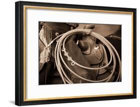 Cowgirls Lasso-Lisa Dearing-Framed Photographic Print