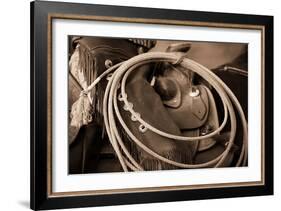 Cowgirls Lasso-Lisa Dearing-Framed Photographic Print