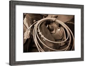 Cowgirls Lasso-Lisa Dearing-Framed Photographic Print
