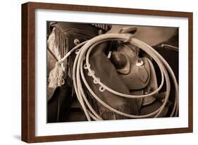 Cowgirls Lasso-Lisa Dearing-Framed Photographic Print