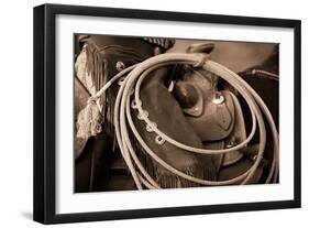 Cowgirls Lasso-Lisa Dearing-Framed Photographic Print